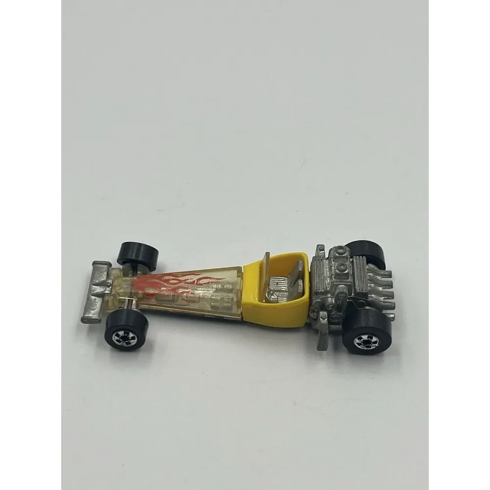 Hot Wheels‎ Odd Rod Yellow w/ Flames 1976 Mattel Blackwall Vintage